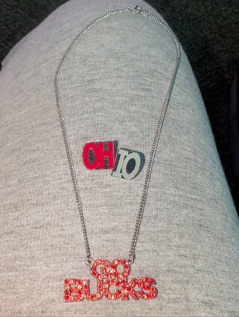 3/$25 Ohio State Necklace And Earrings